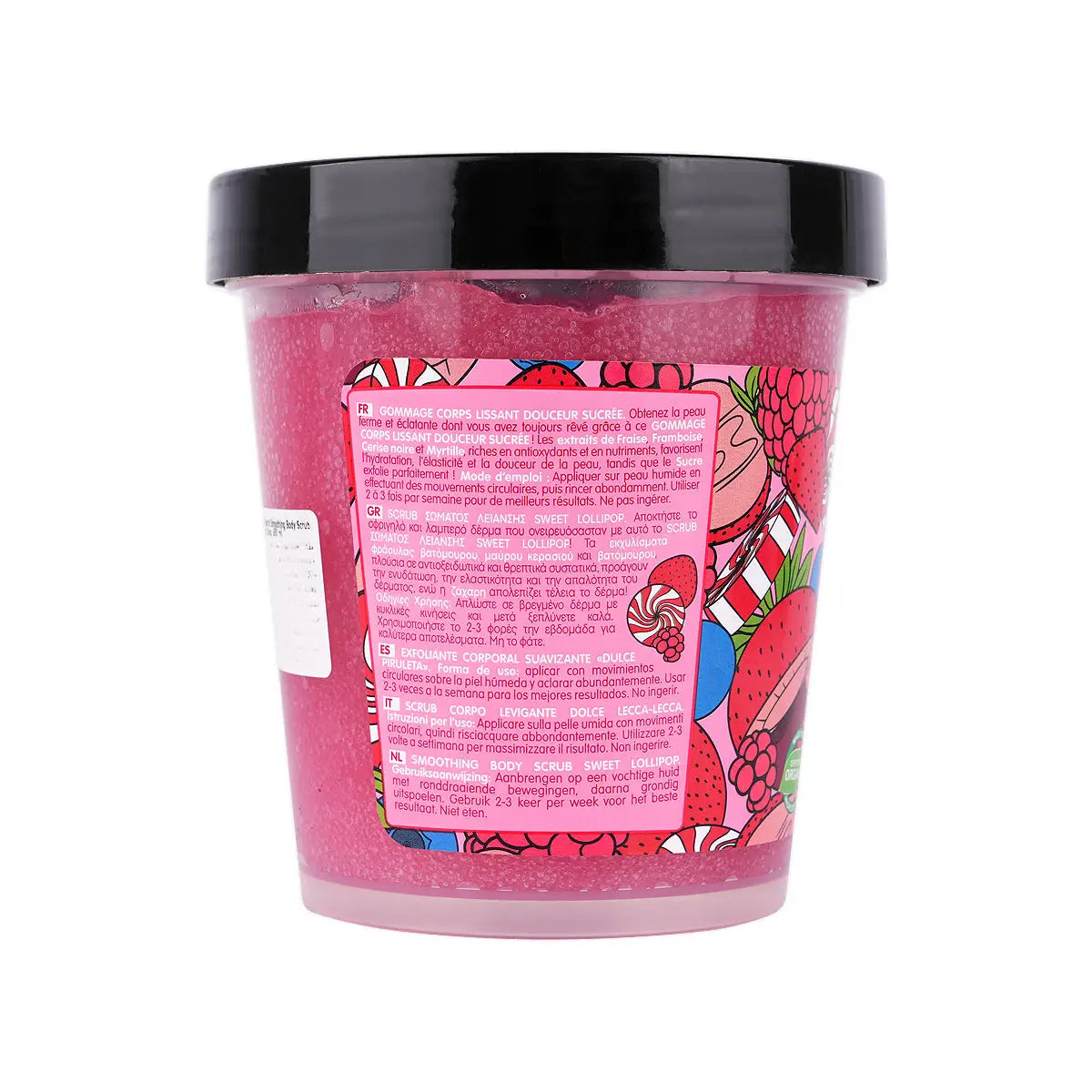 2-Organic Shop Smoothing Body Scrub Sweet Lollipop 450Ml +1