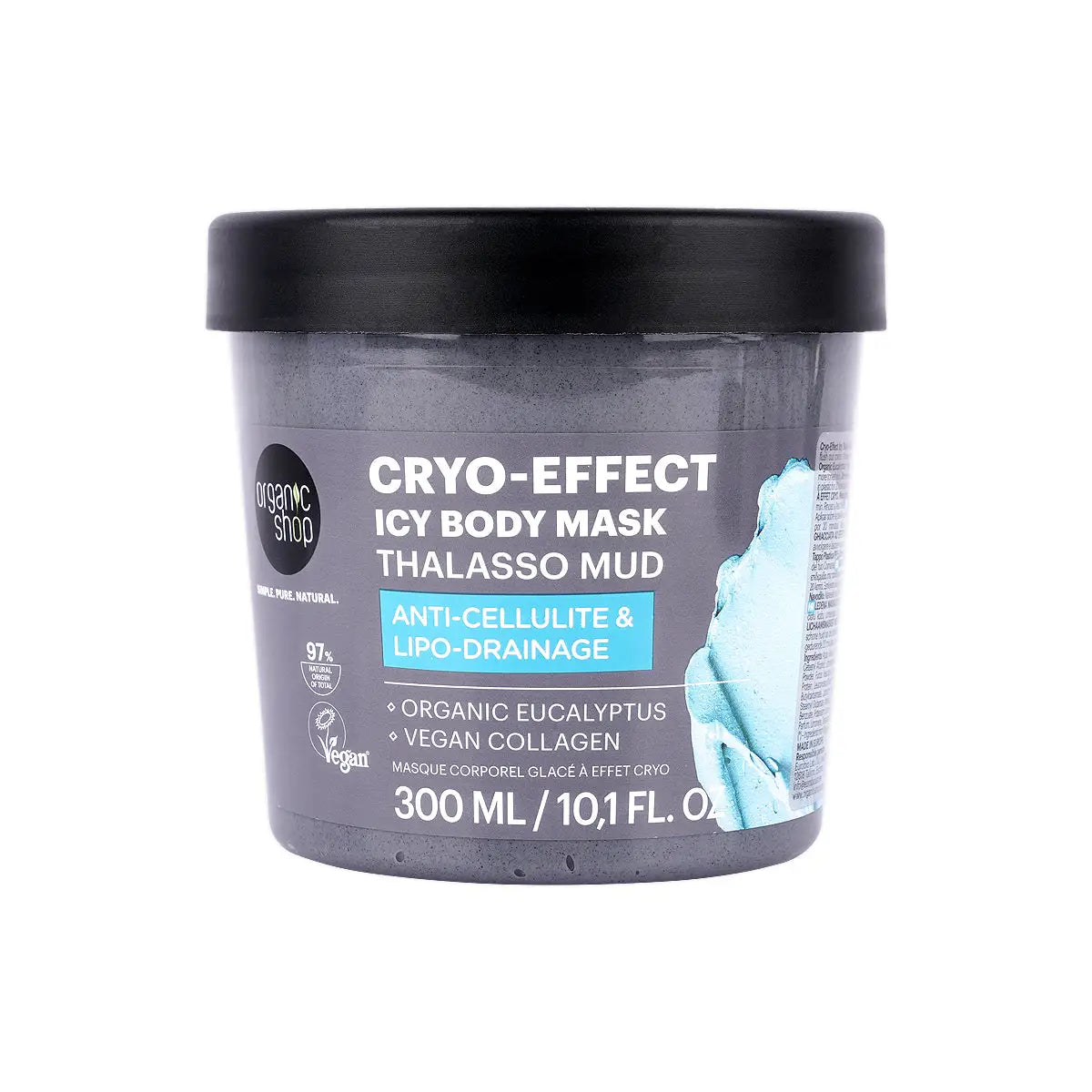 1-Organic Shop Cryo-Effect Icy Body Mask Thalasso Mud 300Ml