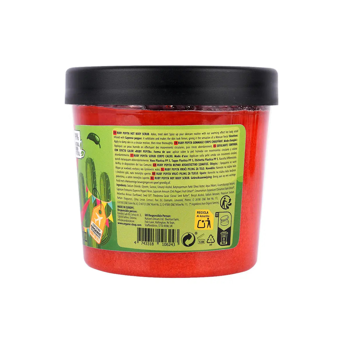 2-Organic Shop Hot B.Scrub Ruby Pepita Cayenne Por Favor 300Ml +1