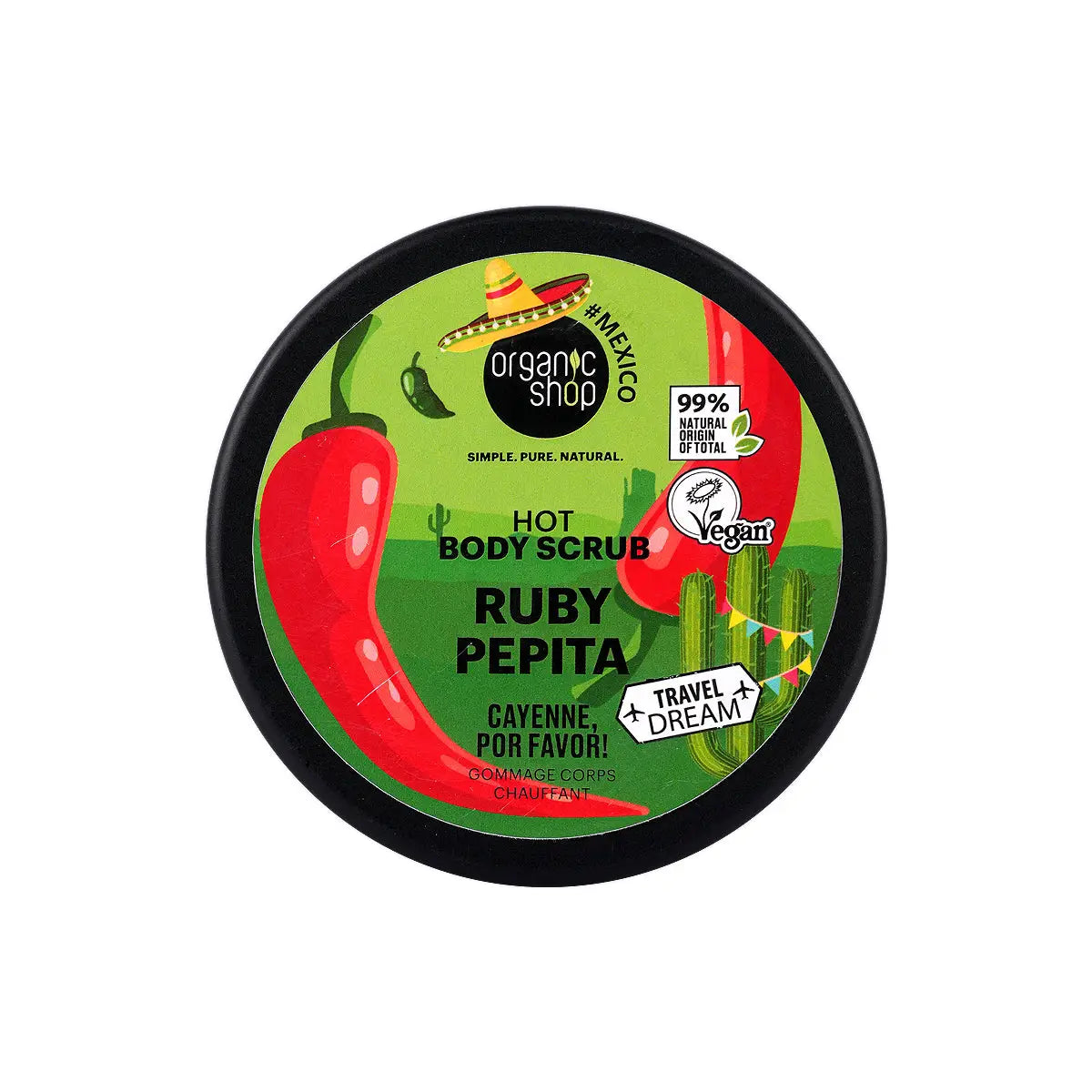 4-Organic Shop Hot B.Scrub Ruby Pepita Cayenne Por Favor 300Ml +3