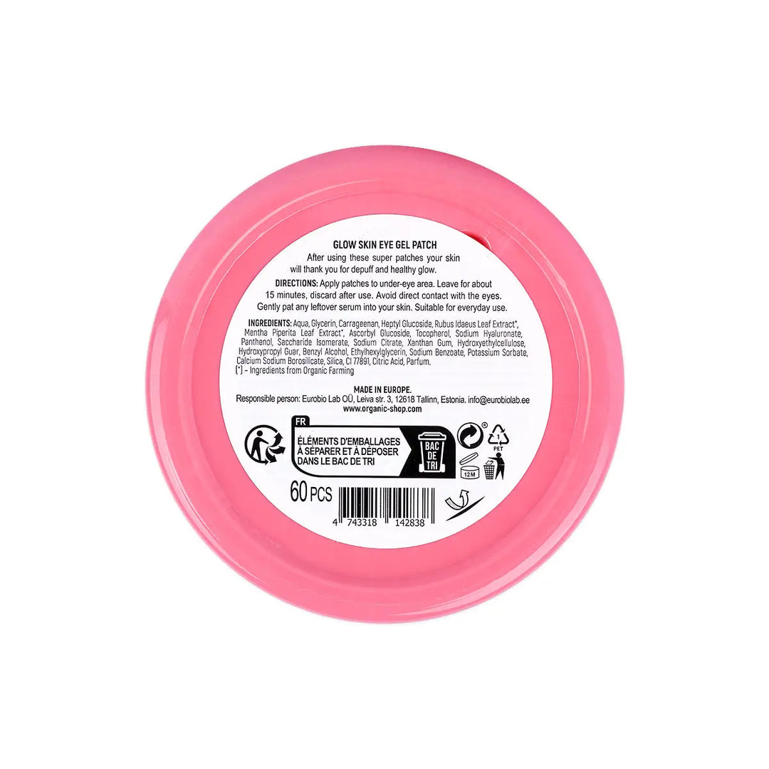 59996-Organic Shop Glow Skin Eye Gel Patch 60pcs +2