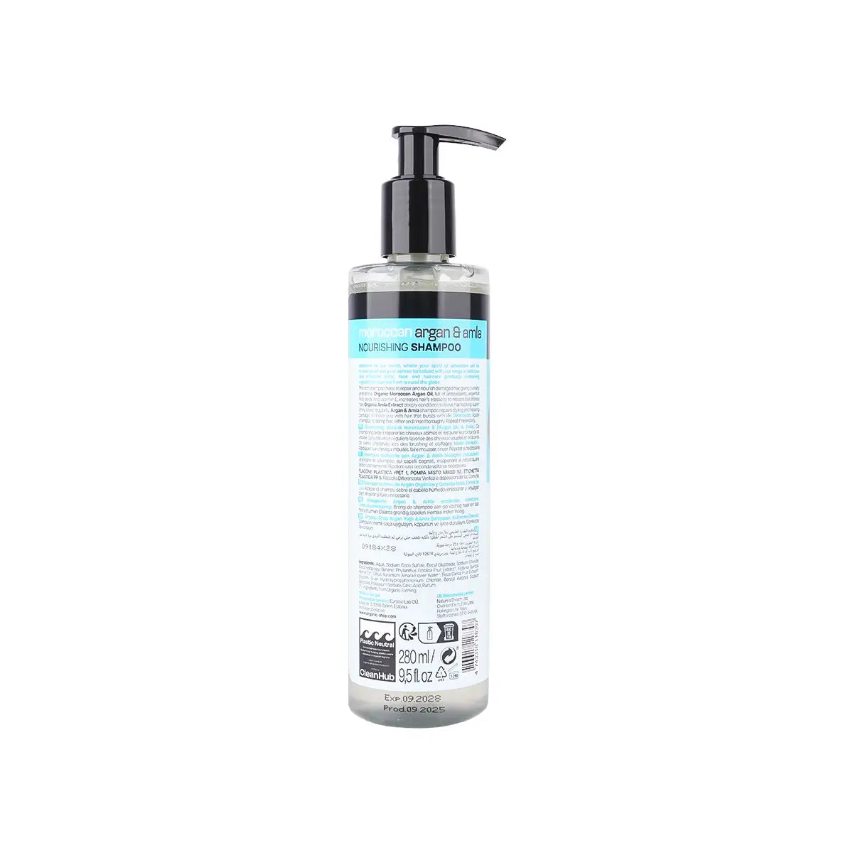 2-Organic Shop Nourishing Shampoo Moroccan Argan & Amla 280Ml +1