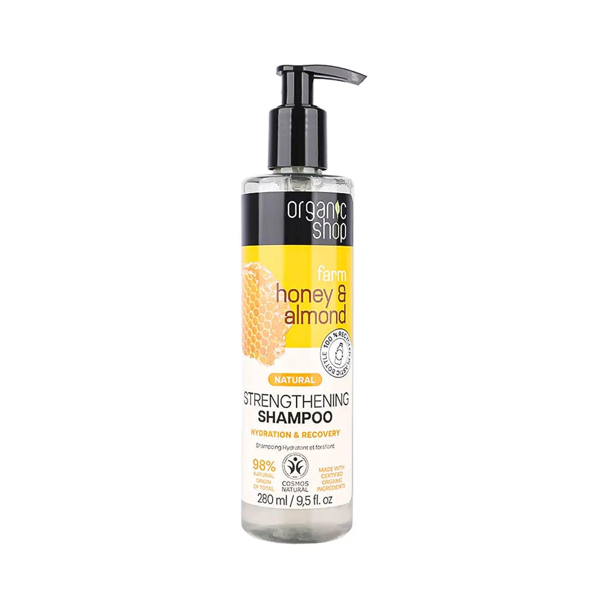 1-Organic Shop Strengthening Shampoo Farm Honey & Almond 280Ml