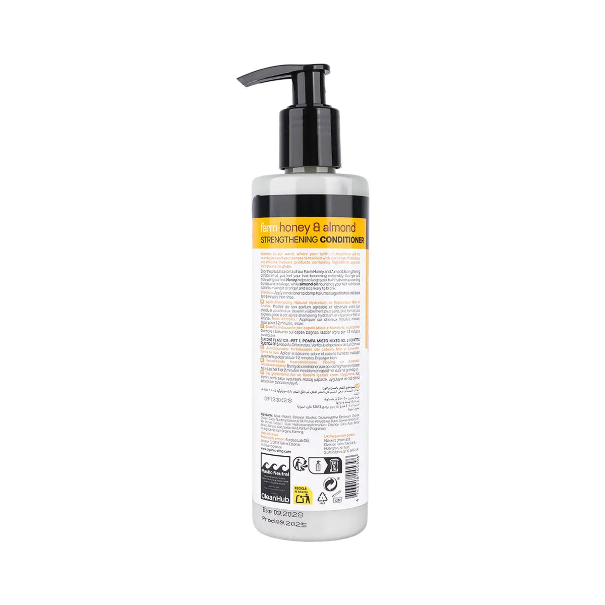 2-Organic Shop Strengthening Conditioner F.Honey &Almond 280Ml +1