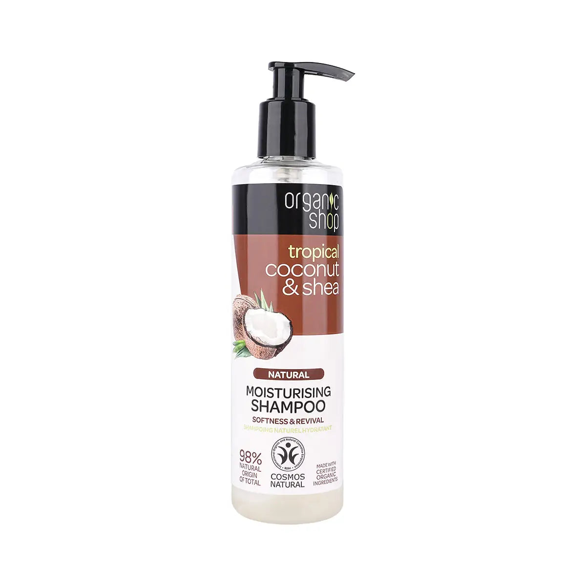 1-Organic Shop Moisturising Shampoo T.Coconut & Shea 280Ml