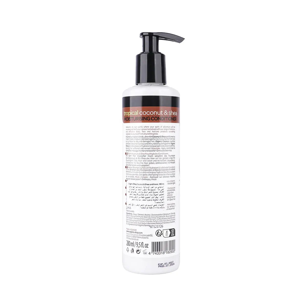 2-Organic Shop Moisturising Conditioner T.Coconut & Shea 280Ml +1