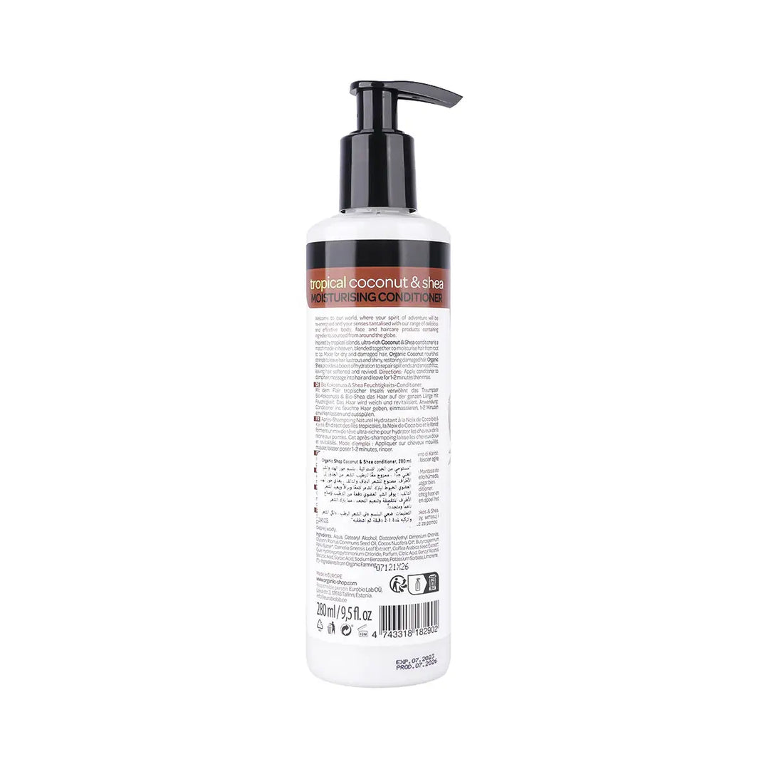 60001-Organic Shop Moisturising Conditioner T.Coconut &amp; Shea 280mL +1