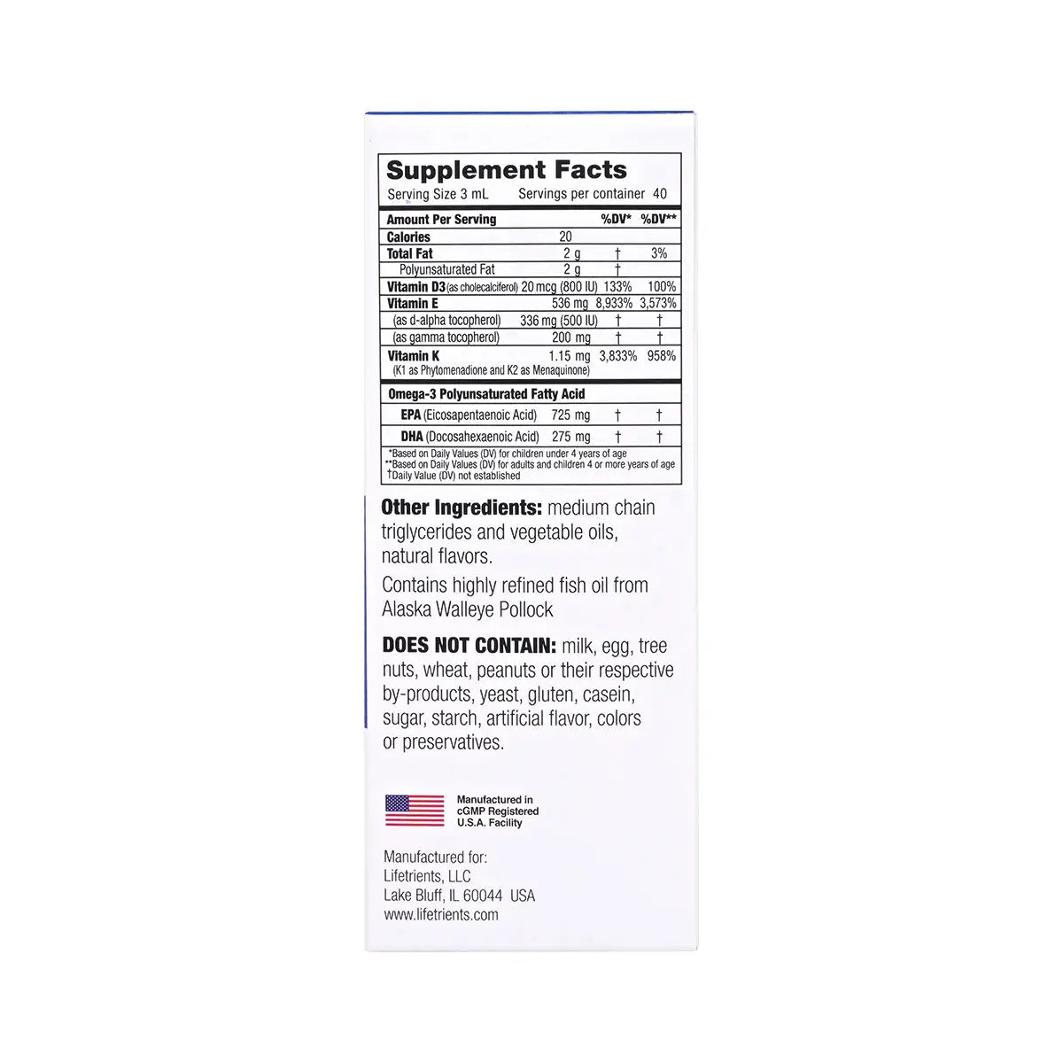 6-Lifetrients Speak+D Pure Oil 120ml +5