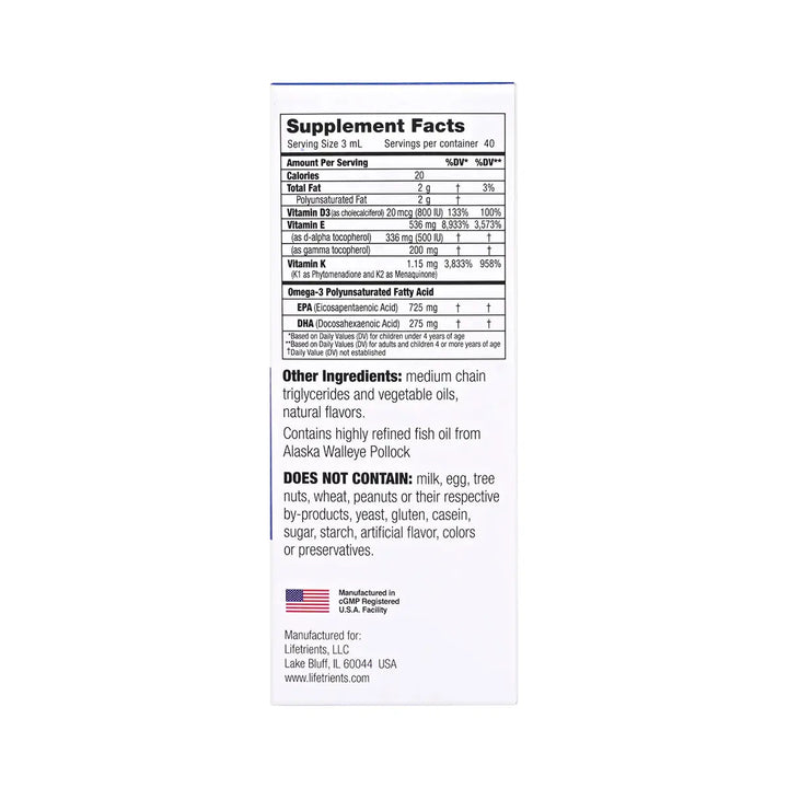 60003-Lifetrients Speak+D Pure Oil 120mL +5