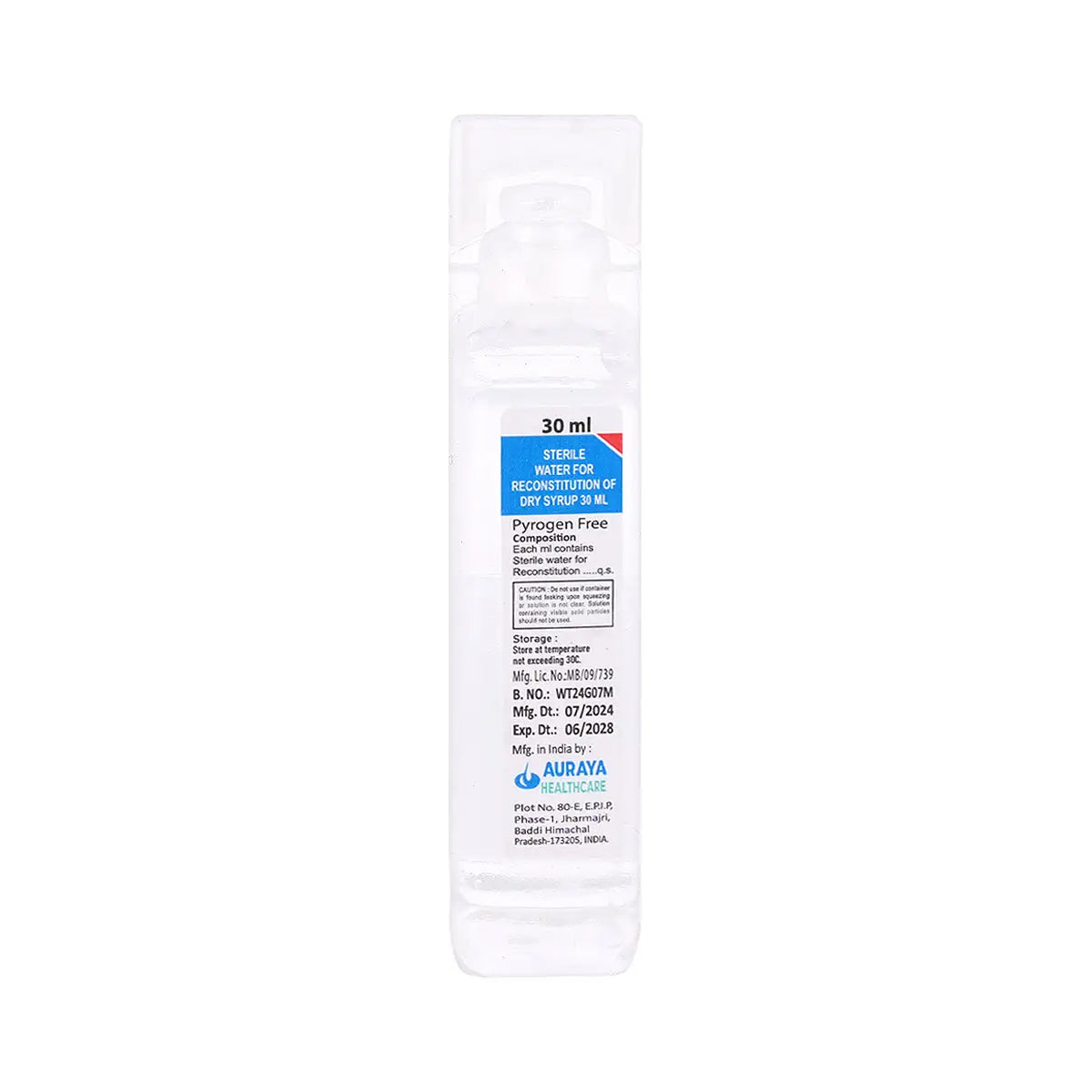 1-Sterile Water For Reconstitution Of Dry Syrup 30ml