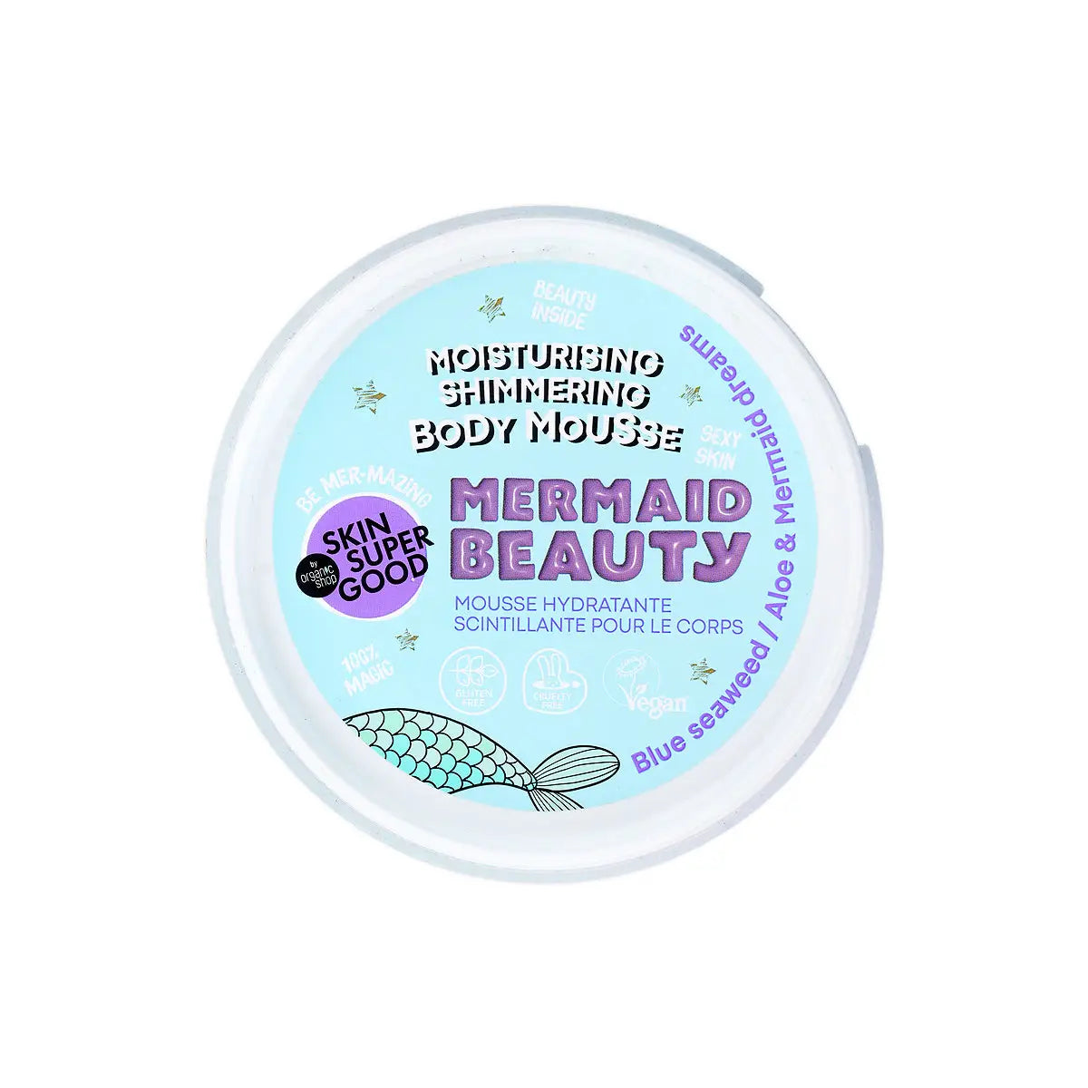 3-Organic Shop Moisturising S.Body Mousse Mermaid Beauty 250mL +2