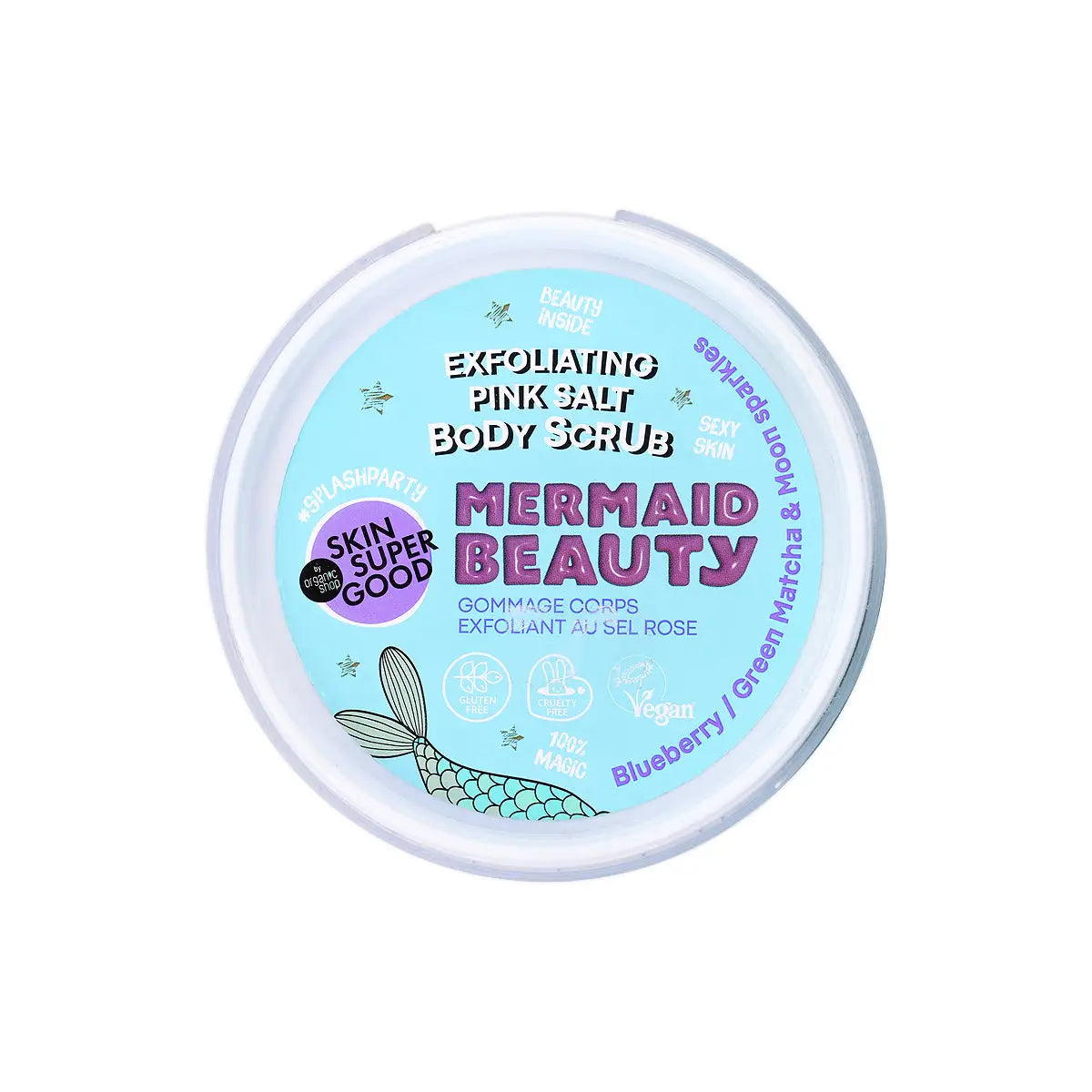 3-Organic Shop Exfoliating P.S.Body Scrub Mermaid Beauty 250mL +2