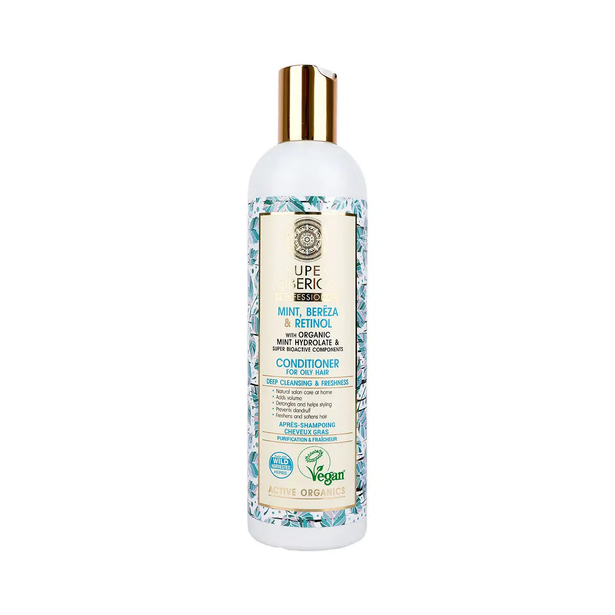 1-Natura Siberica Super Mint Bereza & Retinol Conditioner400mL