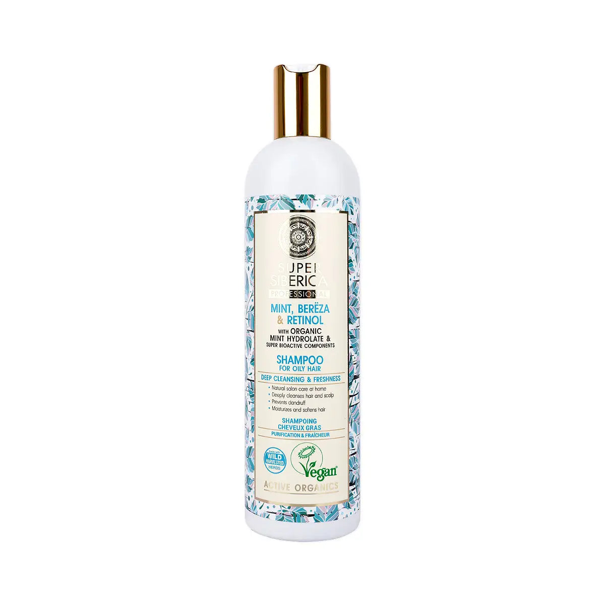 1-Natura Siberica Super Mint Bereza & Retinol Shampoo 400mL