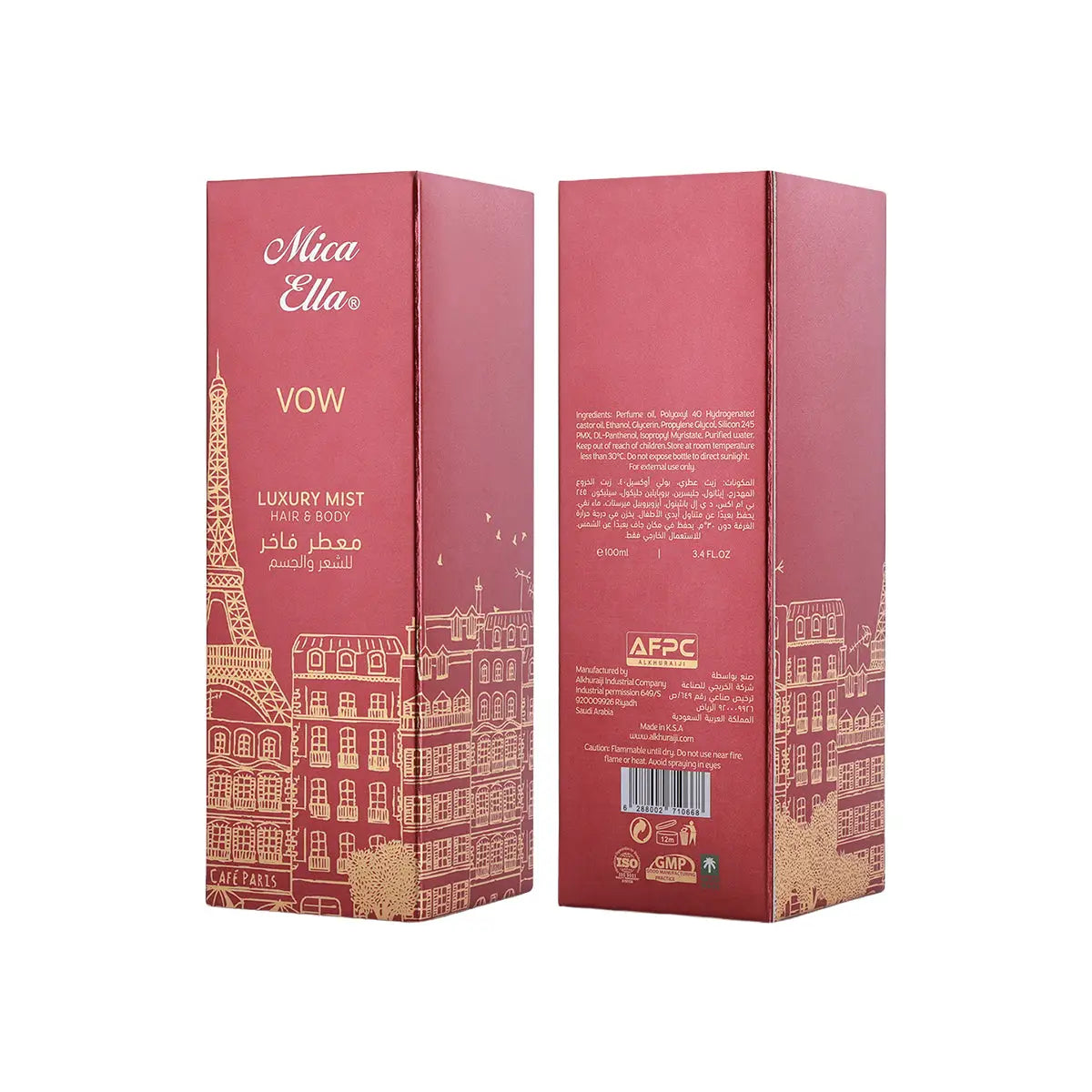 4-Mica Ella Vow Luxury Mist Hair And Body 100ml +3