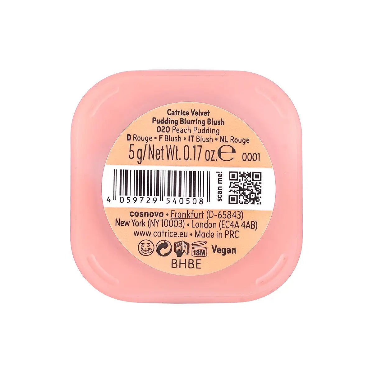 2-Catrice Velvet Pudding Blurring Blush-020 Peach Pudding +1