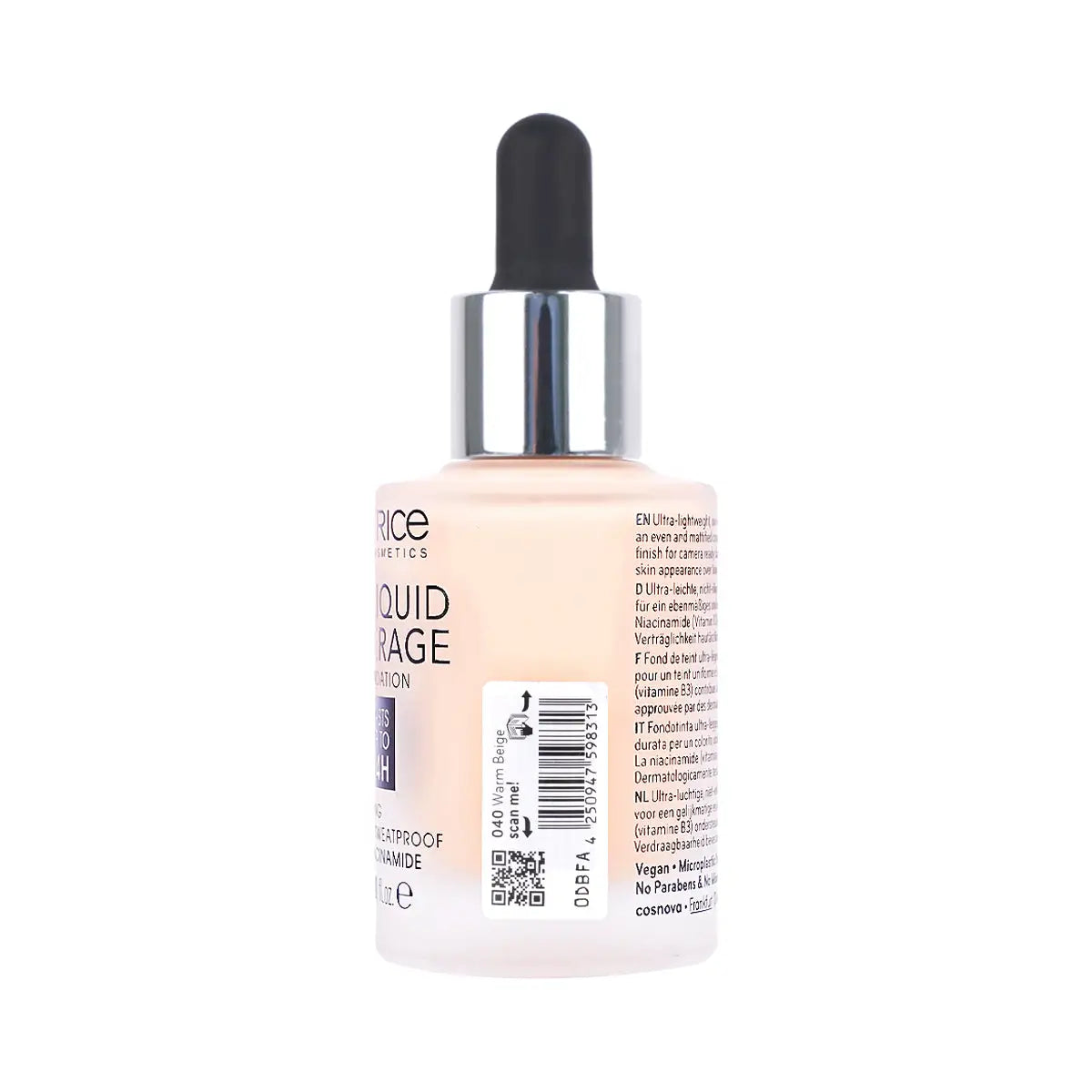 3-Catrice HD Liquid Coverage Foundation 24H-040 Warm Beige +2