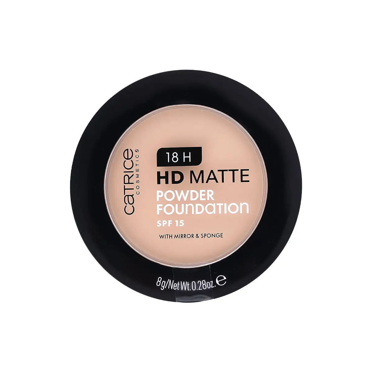 1-Catrice HD Matte Powder Foundation 18H SPF15-012W