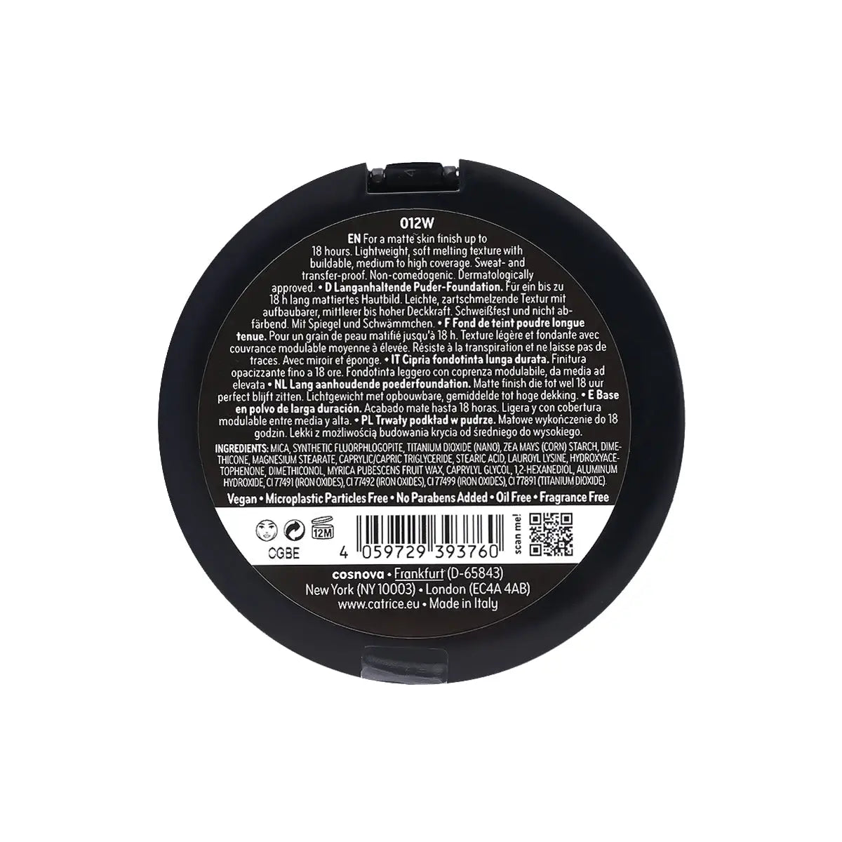 3-Catrice HD Matte Powder Foundation 18H SPF15-012W +2