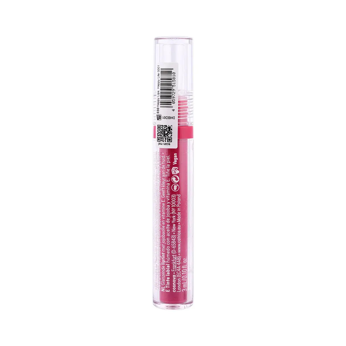 4-Catrice Glass Like Dewy Lip Tint-030 Happy Lips.Happy Life +3
