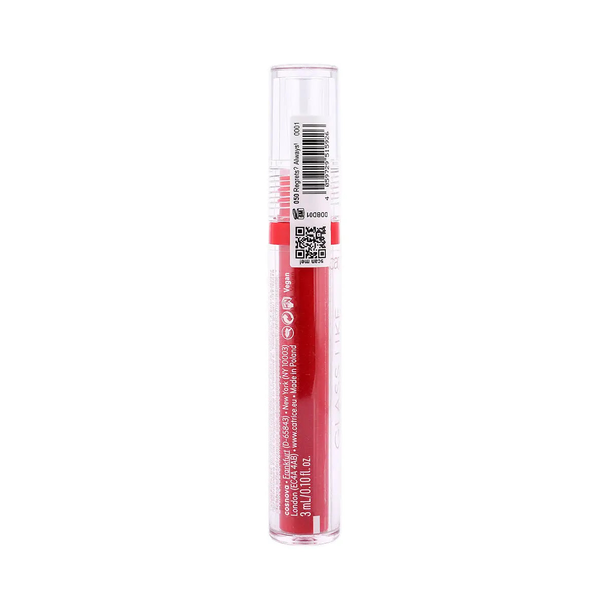 4-Catrice Glass Like Dewy Lip Tint-050 Regreta?Always! +3
