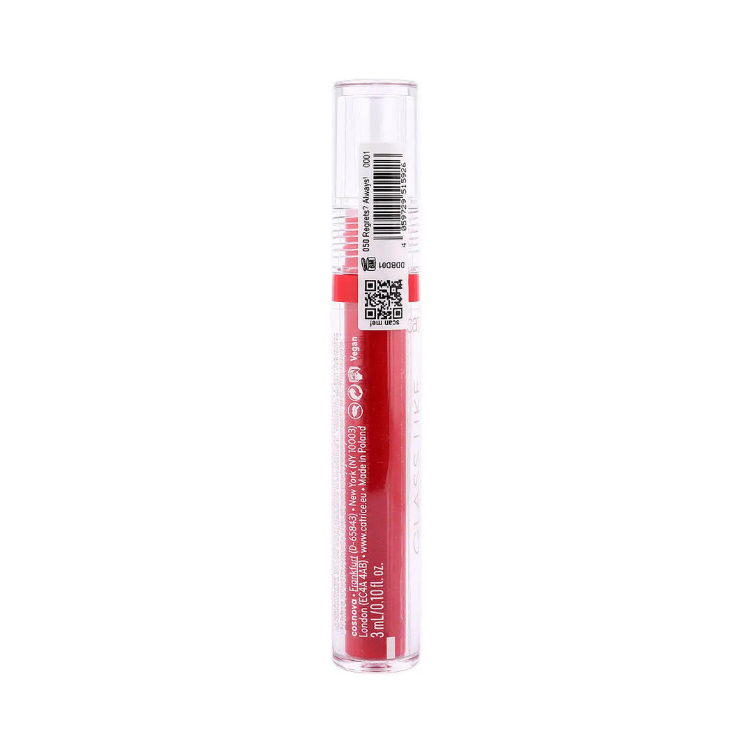 60110-Catrice Glass Like Dewy Lip Tint-050 Regreta?Always! +3
