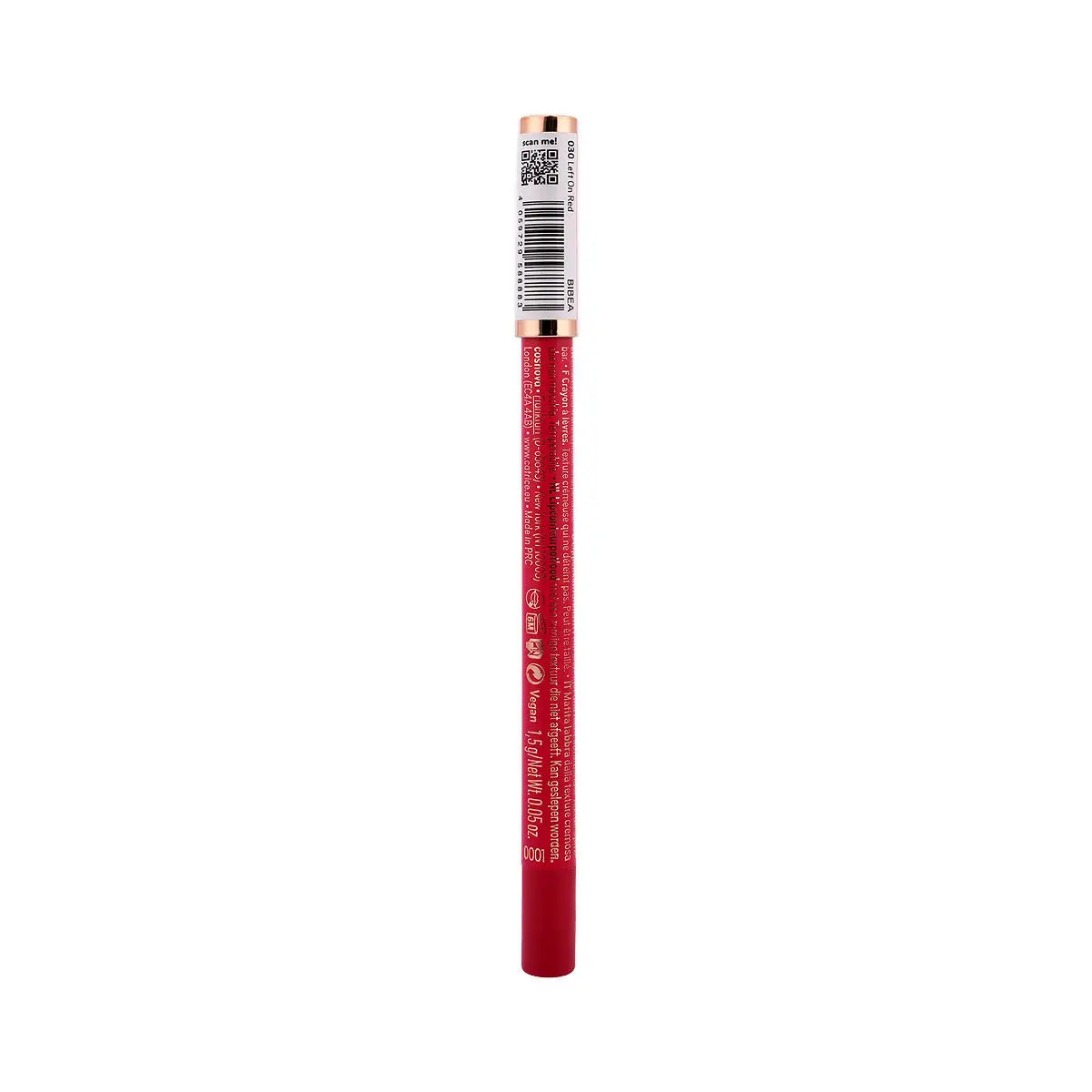 2-Catrice Gel Glide Long-Lasting Lip Liner-030 Left On Red +1