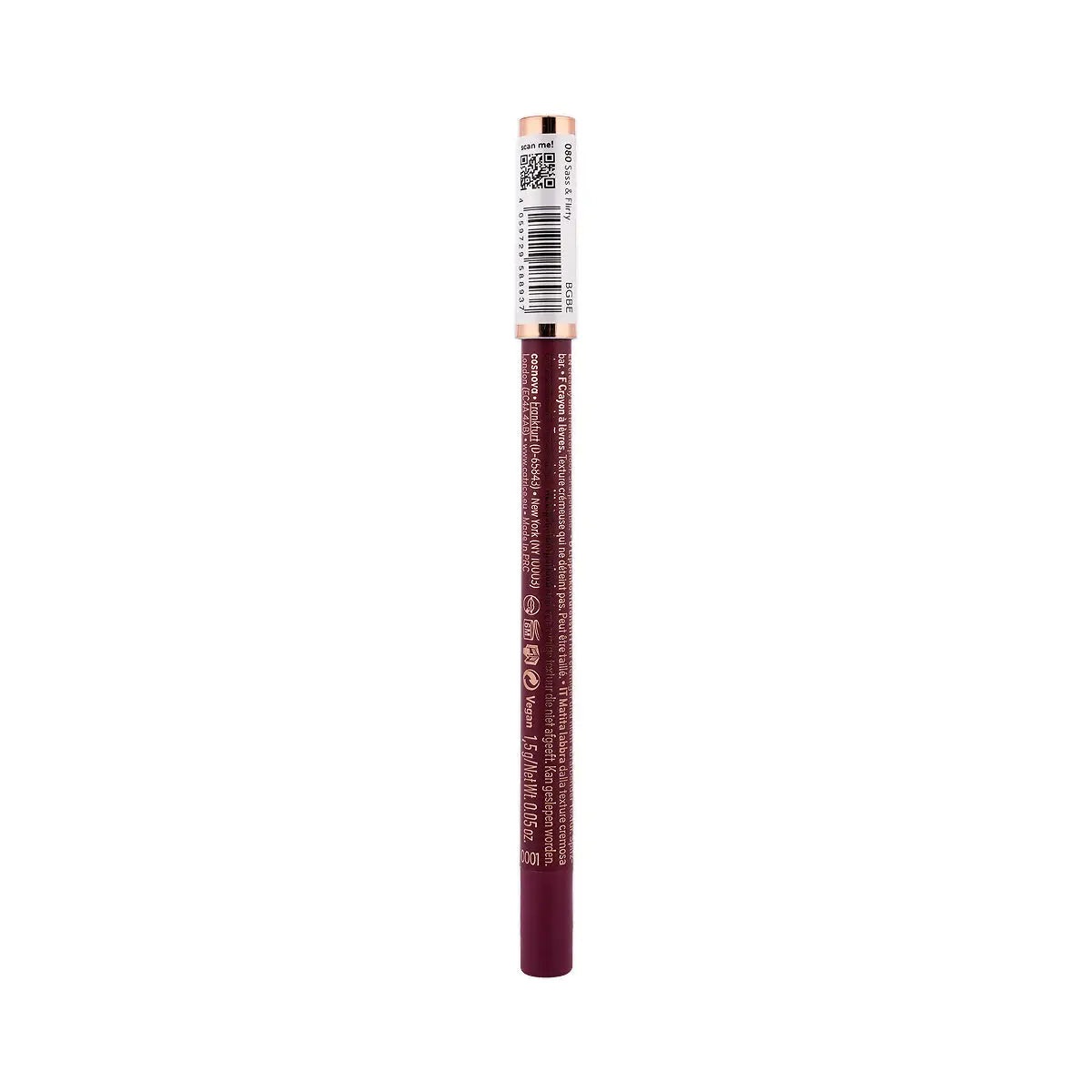 60163-Catrice Gel Glide Long-Lasting Lip Liner-080 Sass & Flirty 