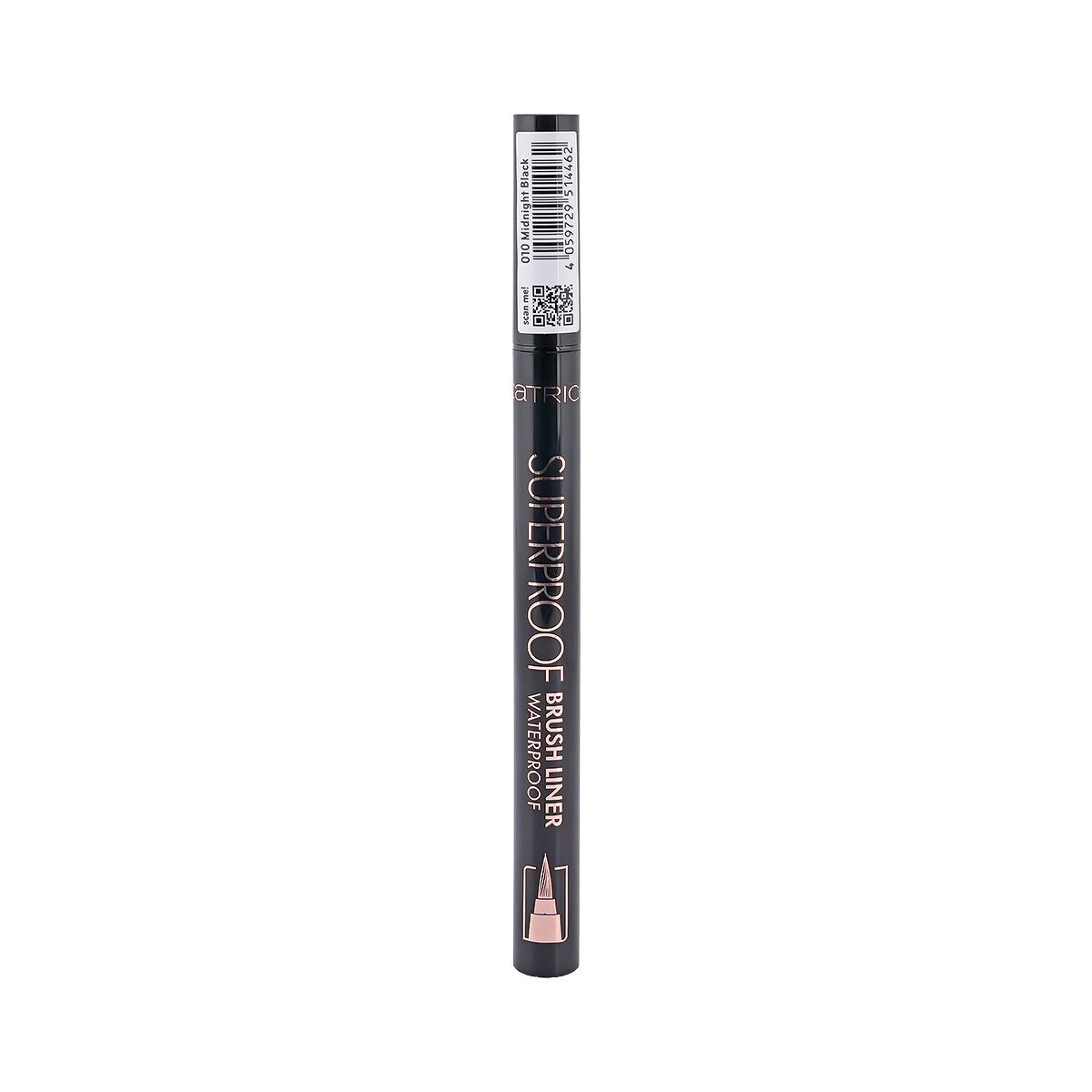 60176-Catrice Superproof Brush Liner Waterproof-010 Midnight Black 