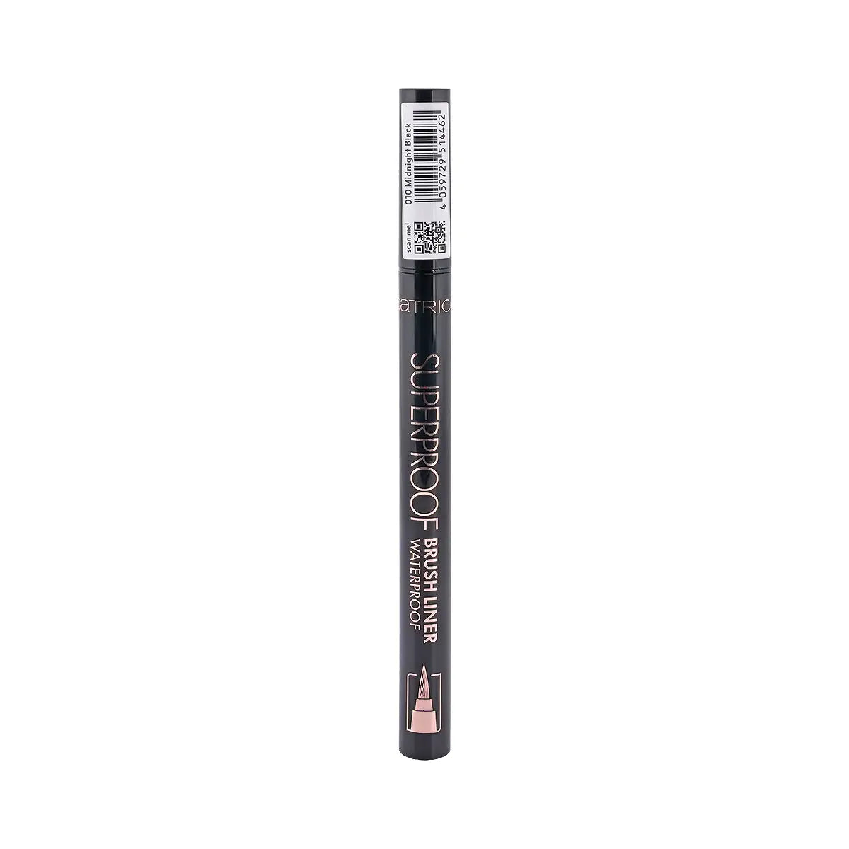60176-Catrice Superproof Brush Liner Waterproof-010 Midnight Black 