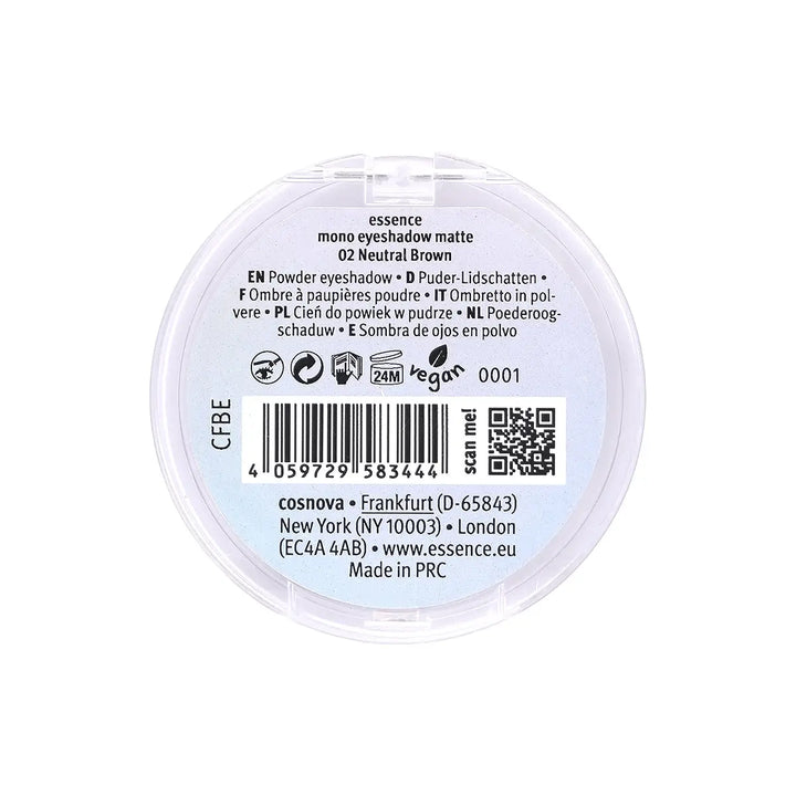 60193-Essence Mono Eyeshadow Matte-02 Neutral Brown 