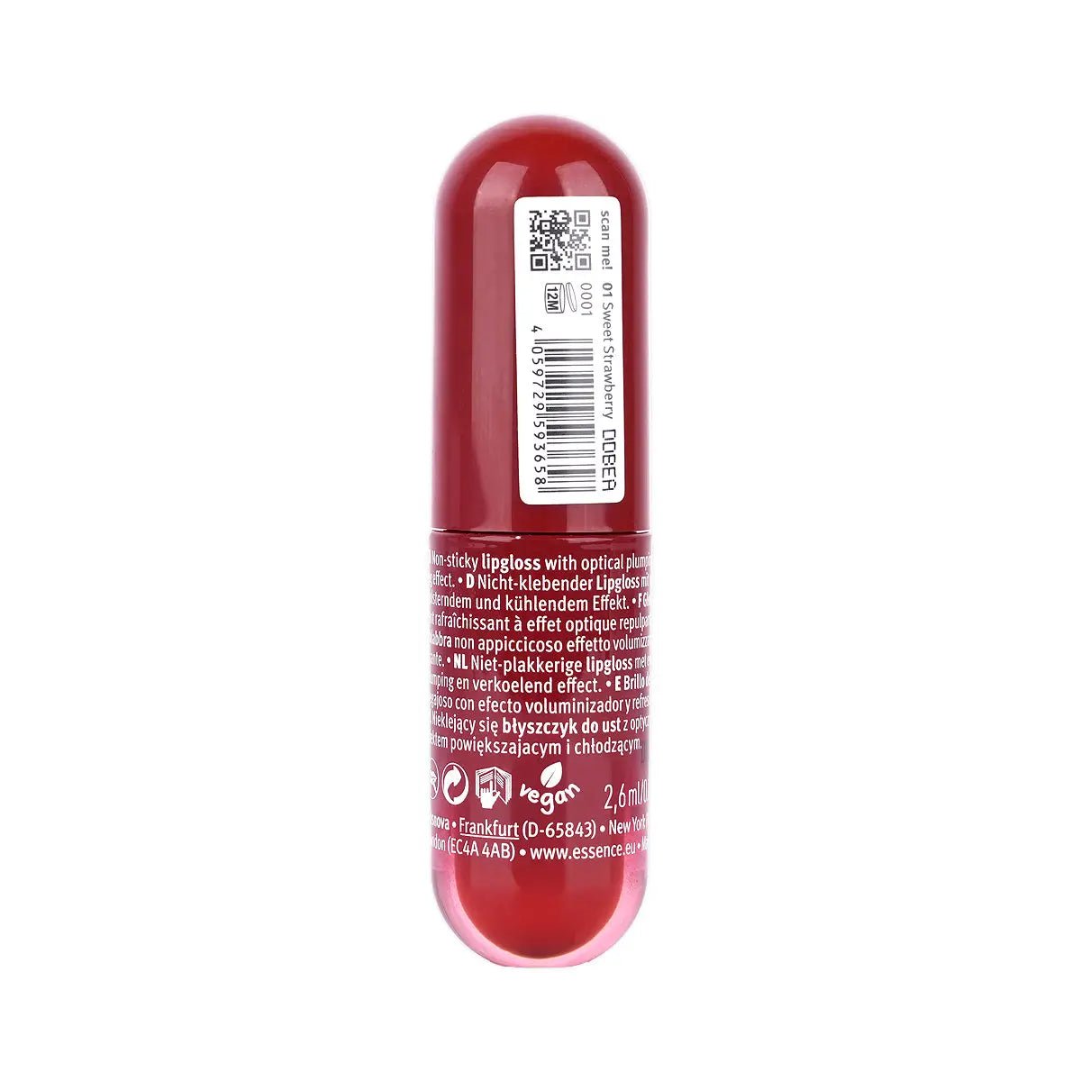 60211-Essence Juicy Bomb Plumping Lipgloss-01 Sweet Strawberry +2