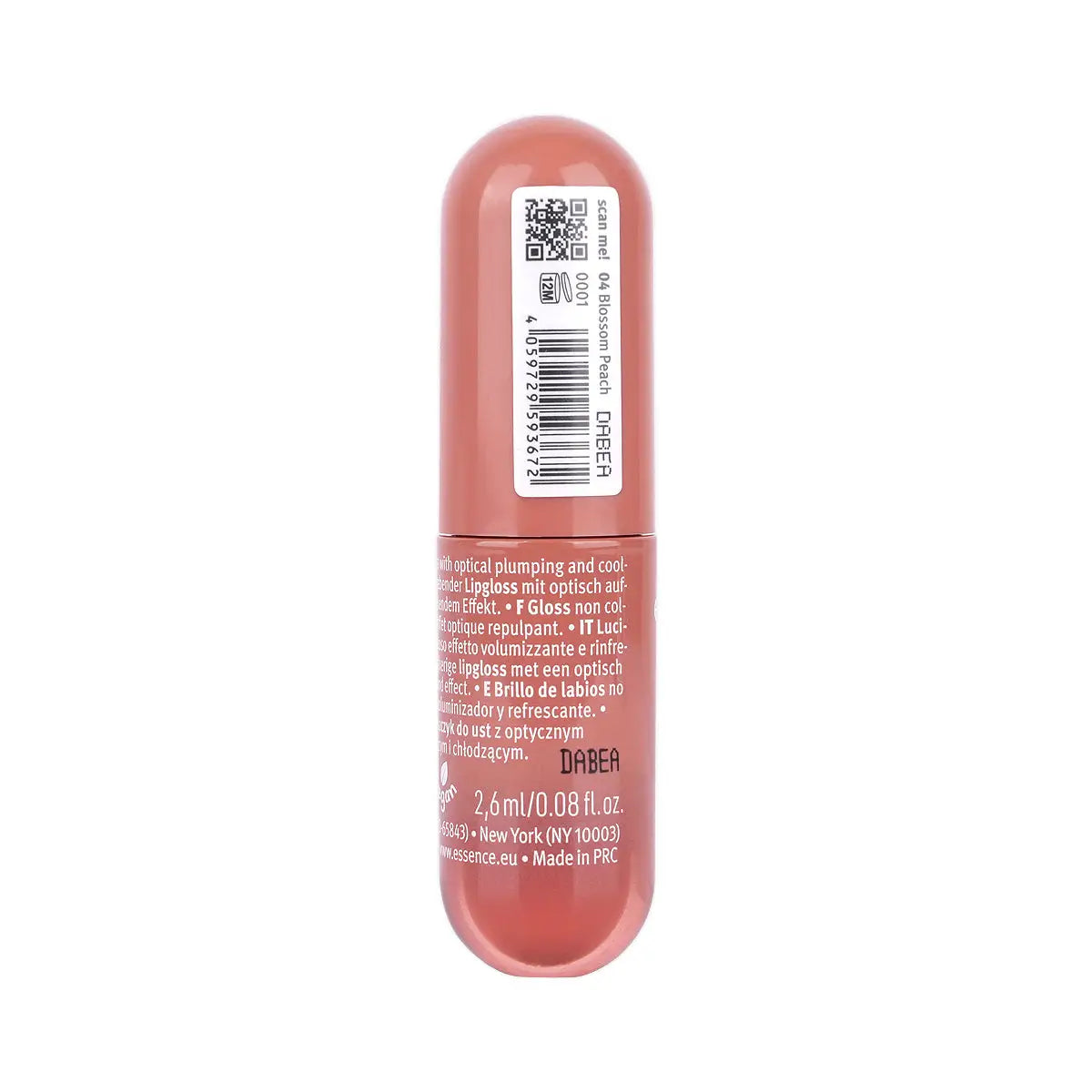 60213-Essence Juicy Bomb Plumping Lipgloss-04 Blossom Peach +2