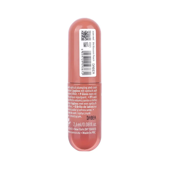 60213-Essence Juicy Bomb Plumping Lipgloss-04 Blossom Peach +2