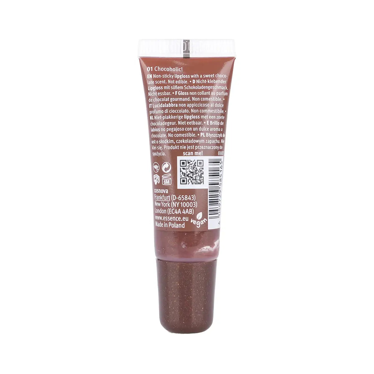 60216-Essence Choco Bomb Shiny Lipgloss-01 Chocoholic +2