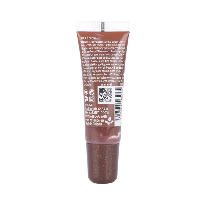 60216-Essence Choco Bomb Shiny Lipgloss-01 Chocoholic +2