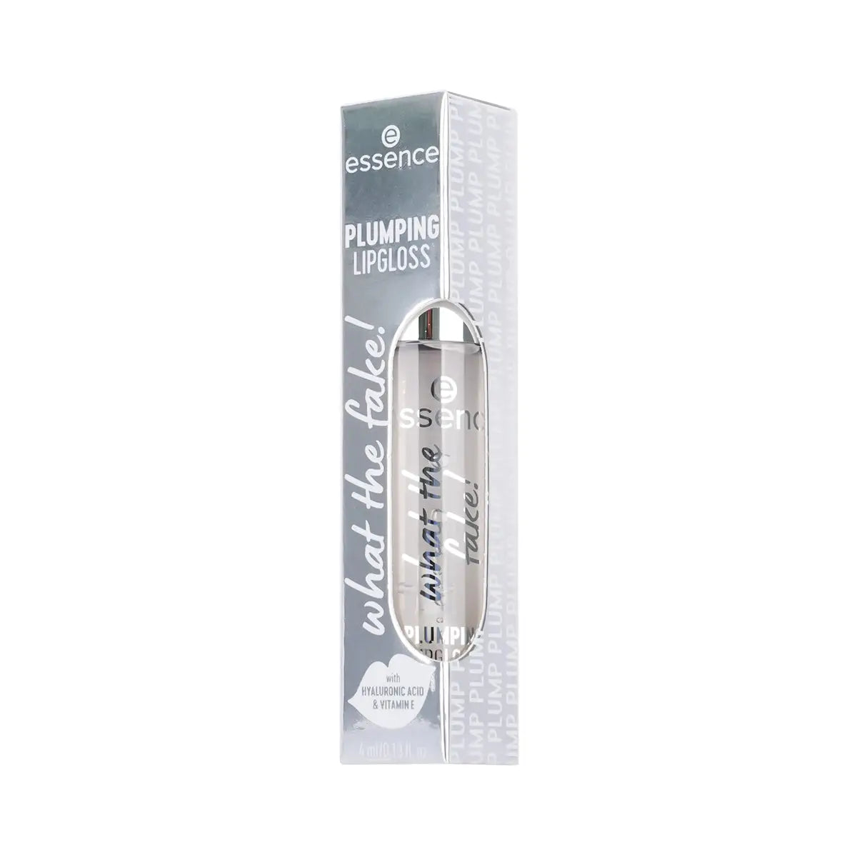 60220-Essence What The Fake! Plumping Lip Gloss-100 Sheer Genius +3