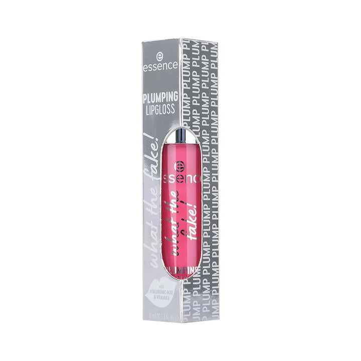 60222-Essence What The Fake! Plumping Lip Gloss-102 Pink About It +4
