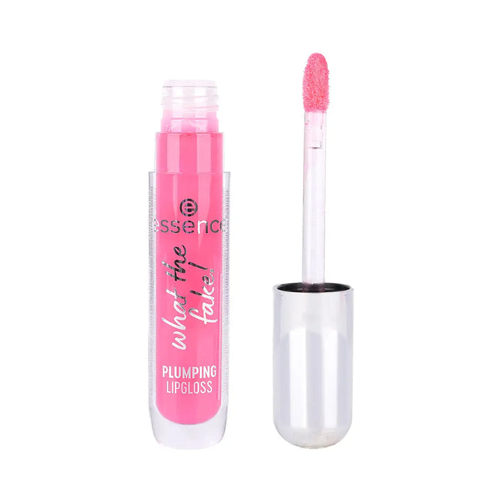 60222-Essence What The Fake! Plumping Lip Gloss-102 Pink About It +2