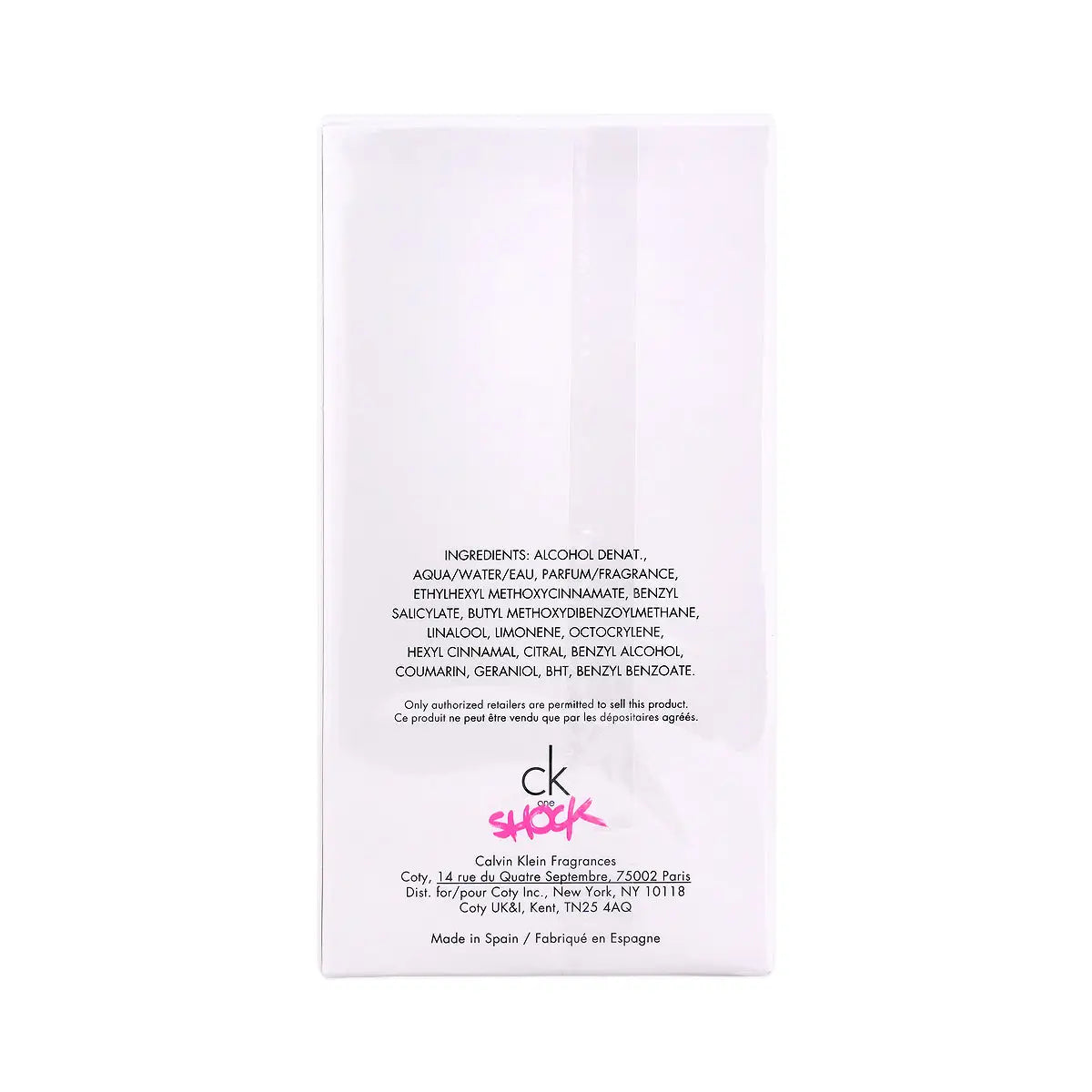 6-Calvin Klein One Shock For Her EDT 100ml +5