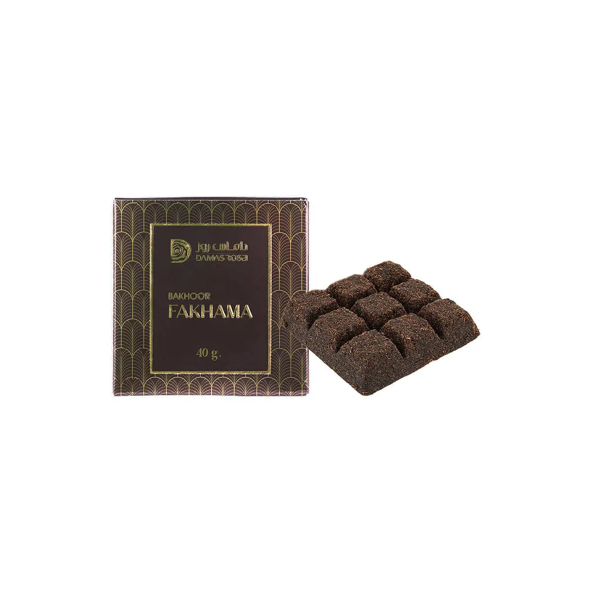 60274-Damas Rose Chocolate Bakhoor Fakhama 40g +1