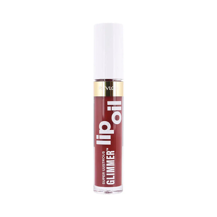 60308-Revlon Super Lustrous Glimmer Lip Oil-010 Wined Down +1