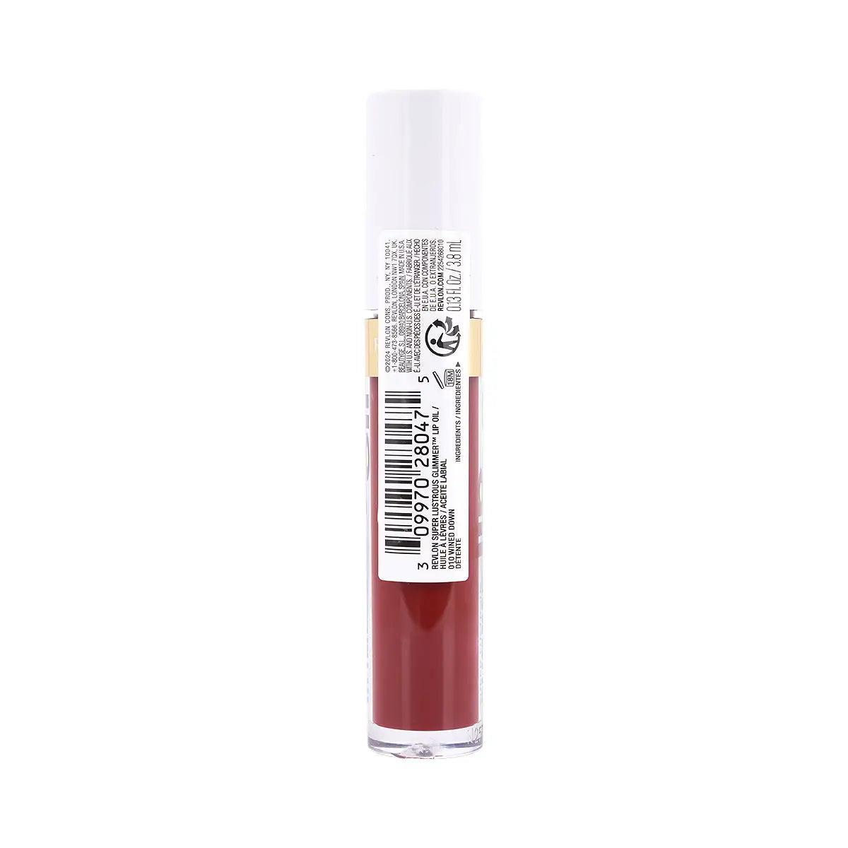 3-Revlon Super Lustrous Glimmer Lip Oil-010 Wined Down +2