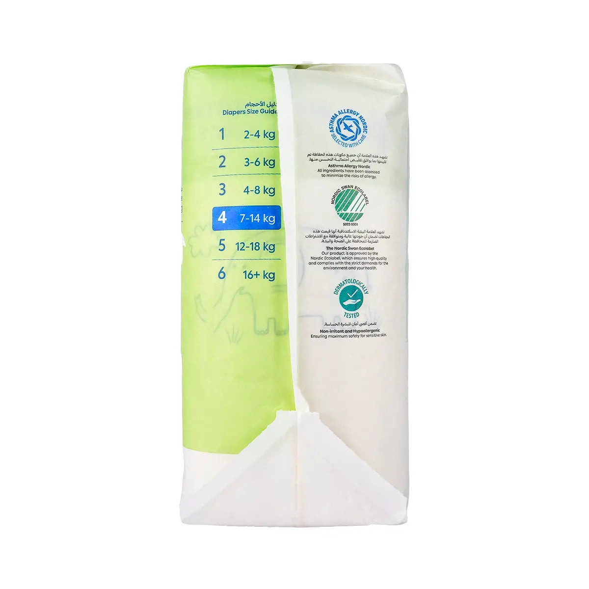 3-Natureland Baby Care Diapers No.4 (7-14kg) 24pcs+ 2