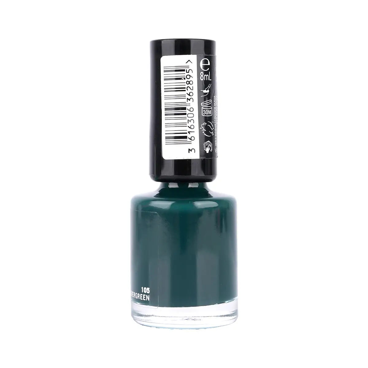 2-Rimmel 60 Seconds Super Shine Nail Polish-105 Ever Green+ 1