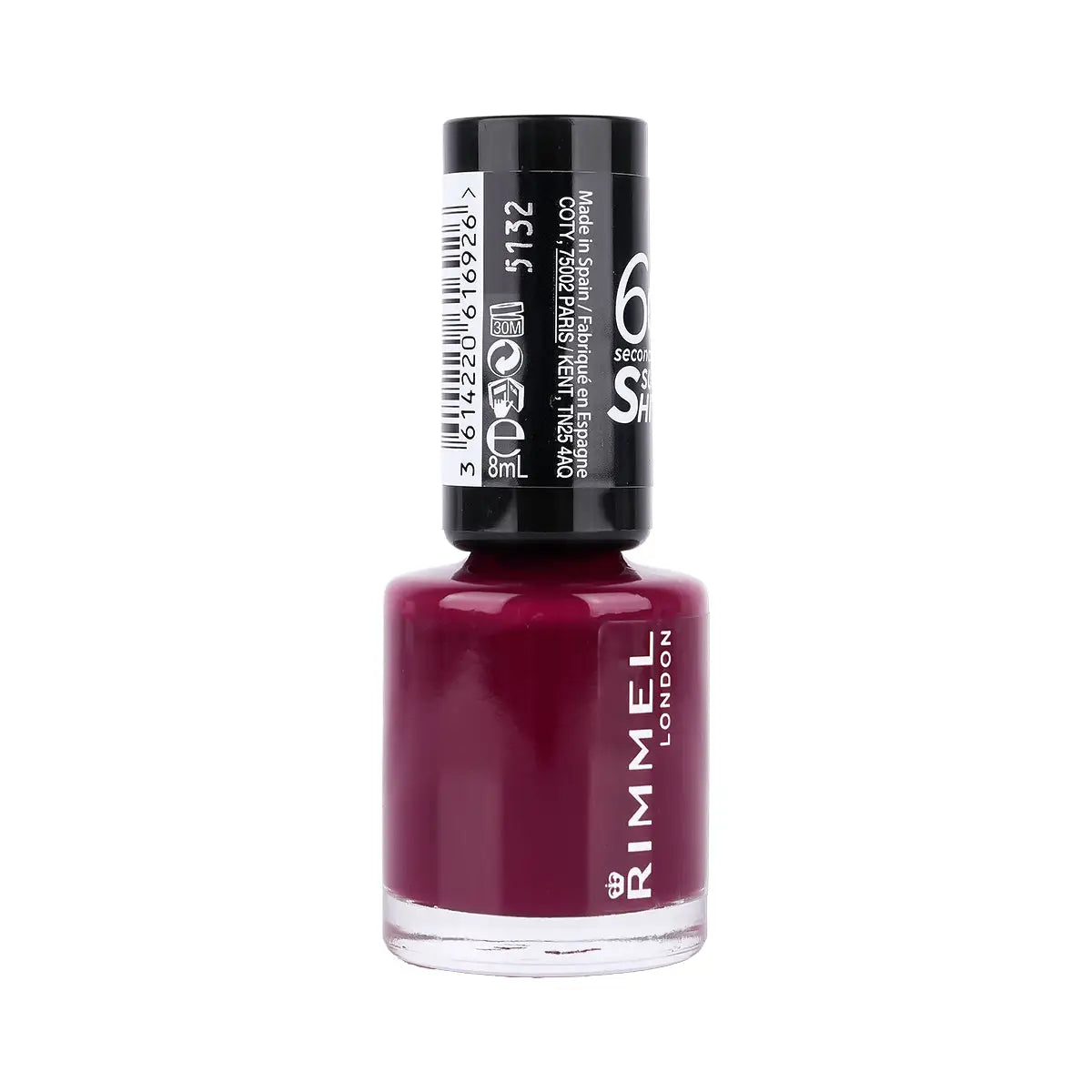 2-Rimmel 60 Seconds Super Shine Nail Polish-340 Berries& Cream+ 1