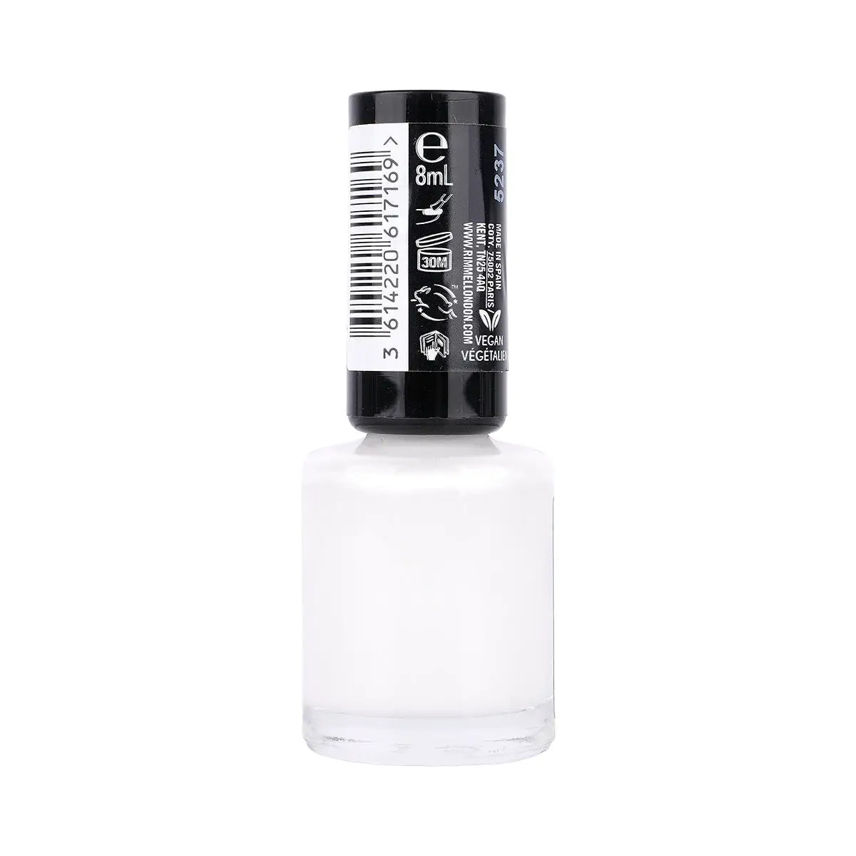 2-Rimmel 60 Seconds Super Shine Nail Polish-703 White Hot Love +1
