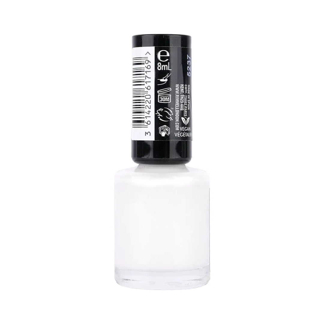 60333-Rimmel 60 Seconds Super Shine Nail Polish-703 White Hot Love +1