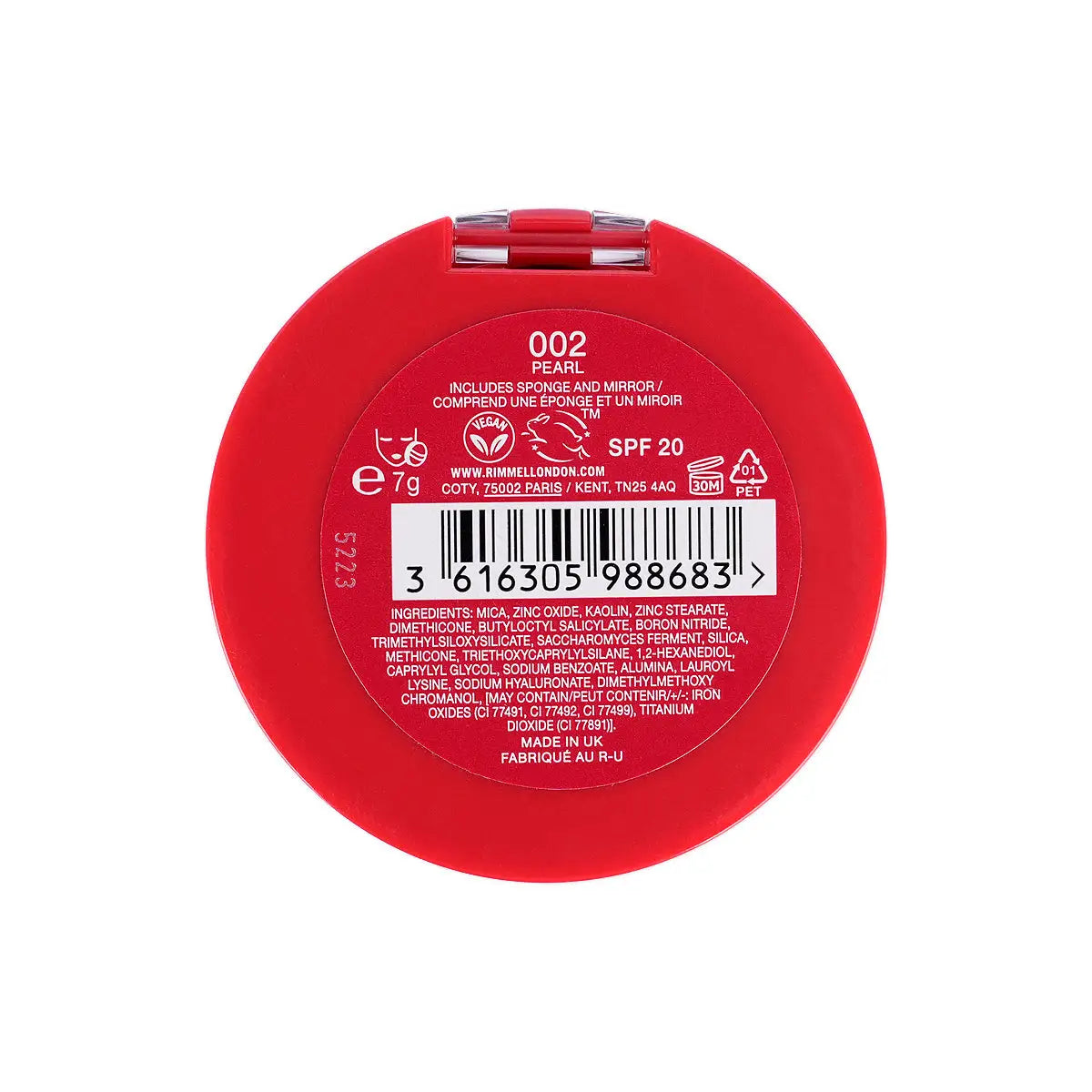 4-Rimmel Lasting Finish Compact Powder Foundation-002 Pearl+ 3