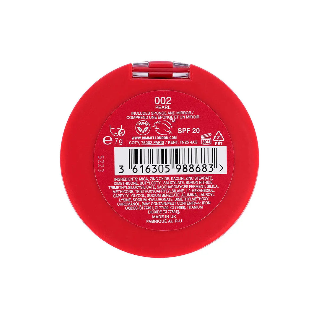 60334-Rimmel Lasting Finish Compact Powder Foundation-002 Pearl +3